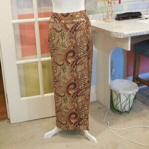 Peck and Peck Paisley Skirt